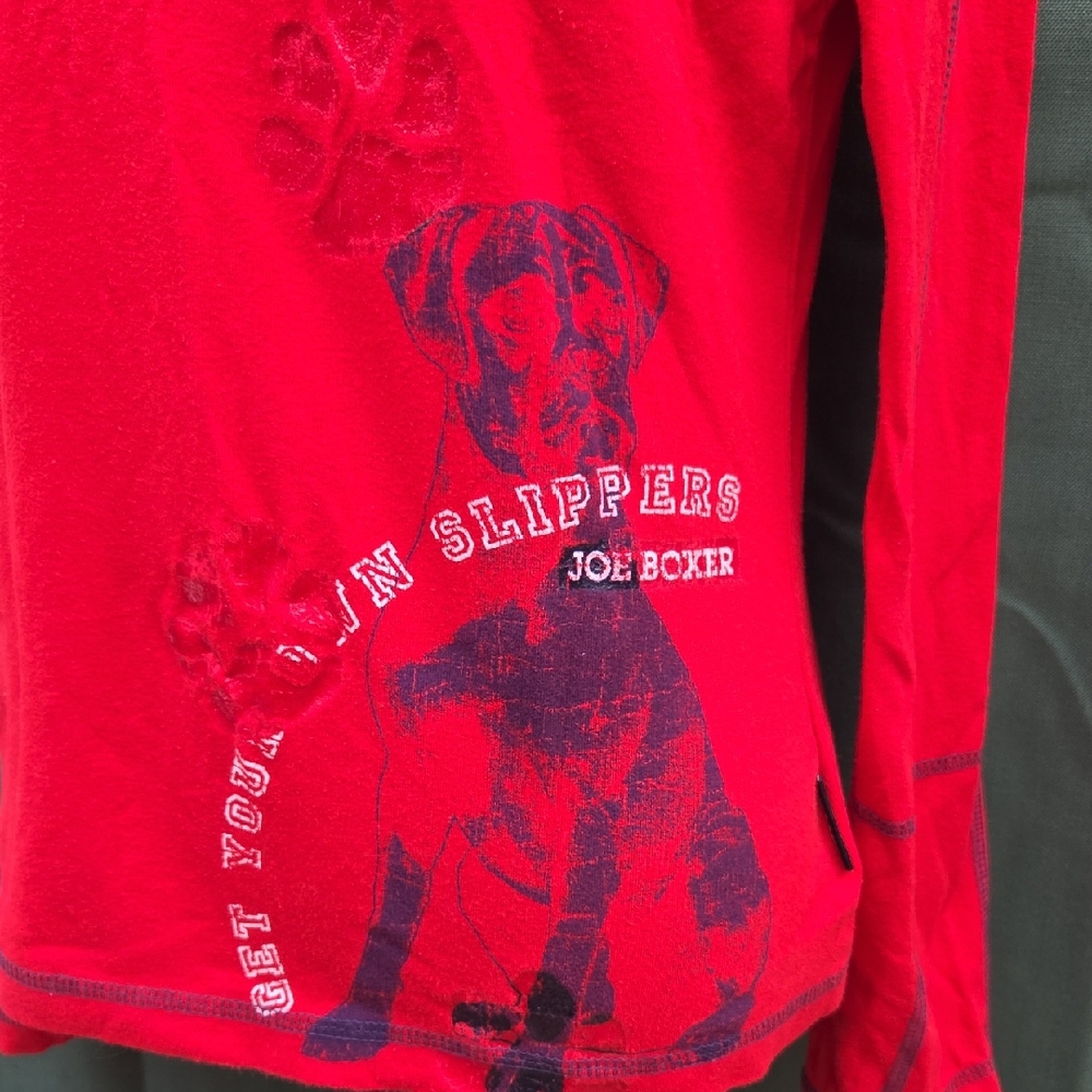 Joe BOXER Dog Print Red Top